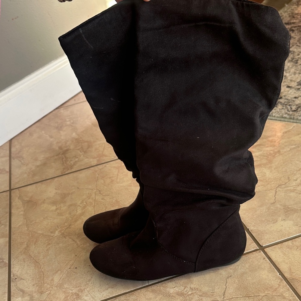 Elegant Black Over the Knee Boots for Women
